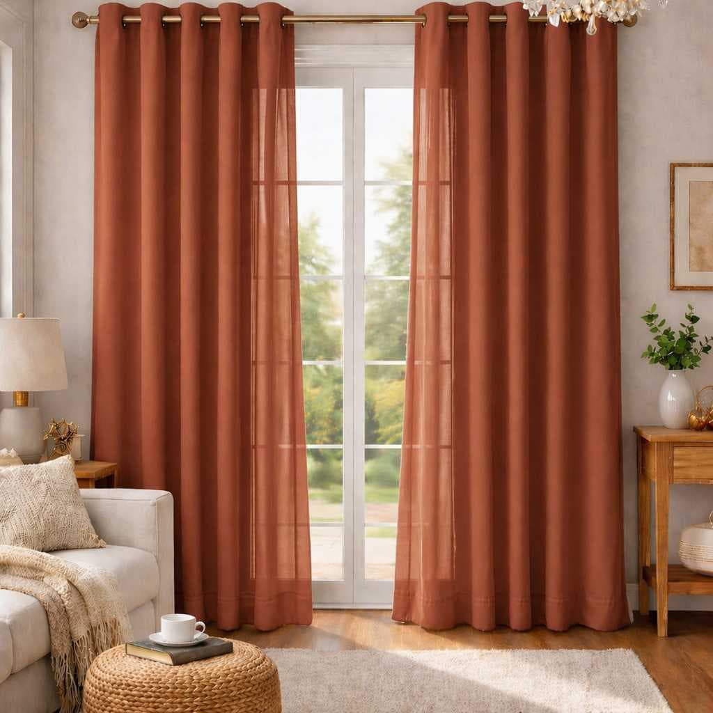 Cortina Decorativa 3,00 x 2,50 Decoração para Sala, Quarto e Escritório Promoção