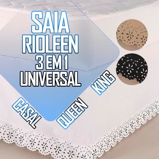 Saia 3 Em 1 Com Regulagem Ajustável Cabeceira Cama Box Colchobox Rioleen Casal Queen King