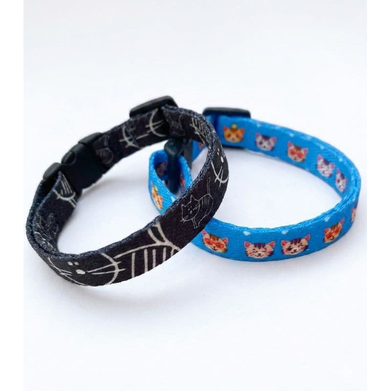 Coleira Para Gato Estapamdas Ajustável (Fita de 10mm) Resistente e Ótima Qualidade. Coleiras Para Gato Estampadas