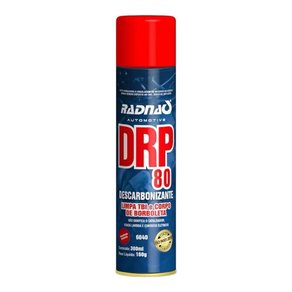Descarbonizante Corpo de Borboleta Spray DRP80 Radnaq 300ml RQ6040