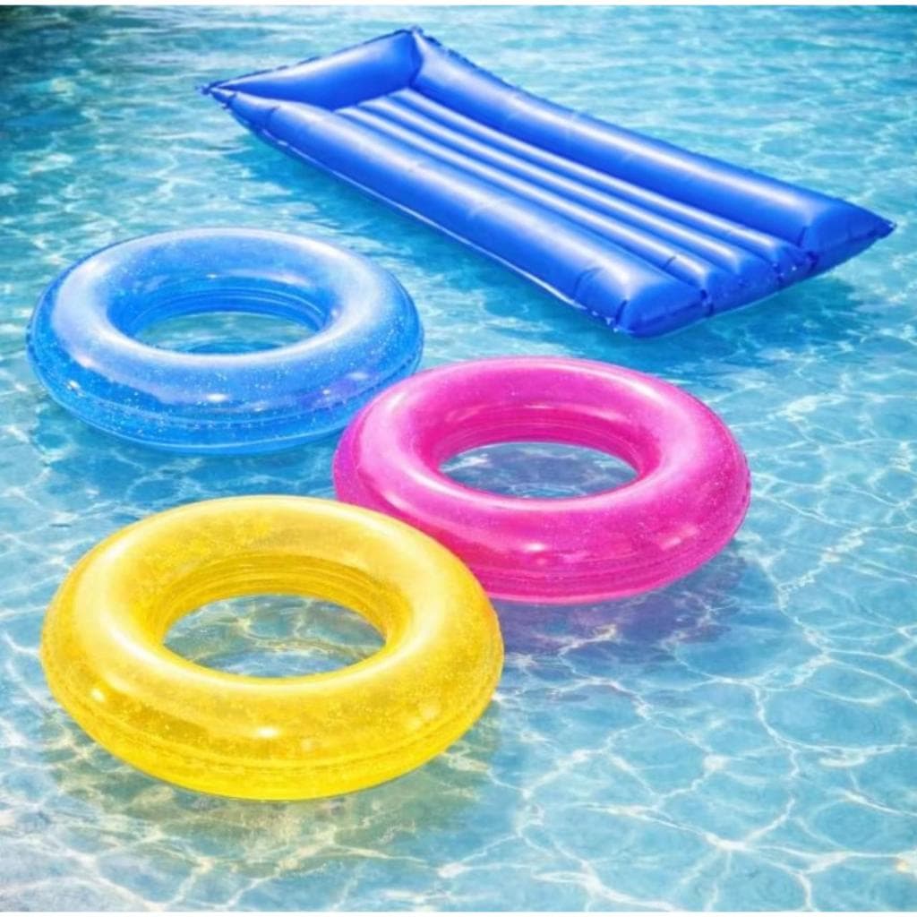 Boia e Colchão de Piscina inflável Bronzeador Liso 1,83m X 69cm Muito Resistente