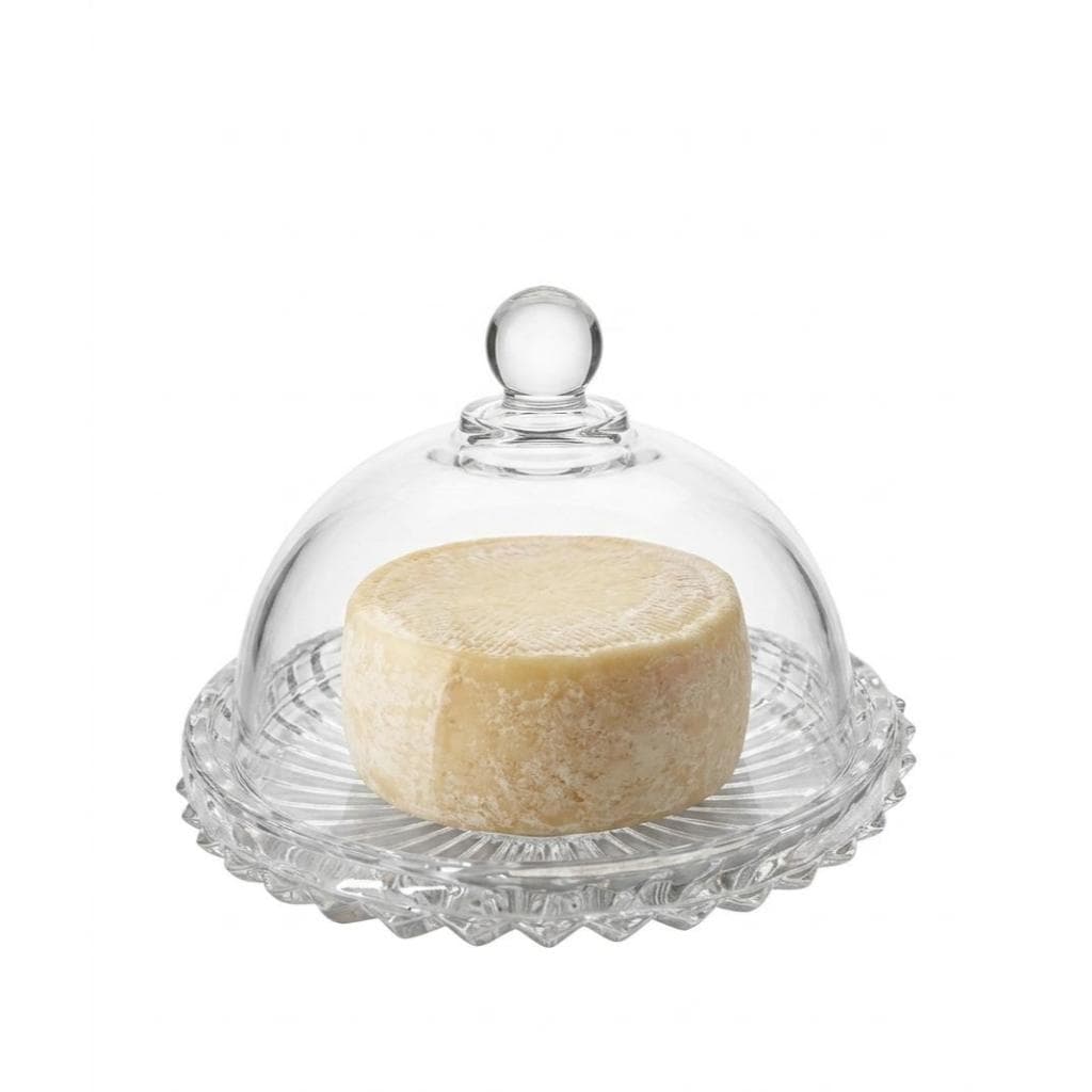 Queijeira de Vidro Redonda Vitazza A D Casa - Mesa Posta Elegante 19cm