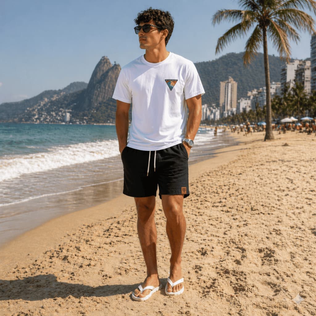 Camiseta MP Surf Division Estampada Algodão Premium Casual - Temos Plus Size P ao G4