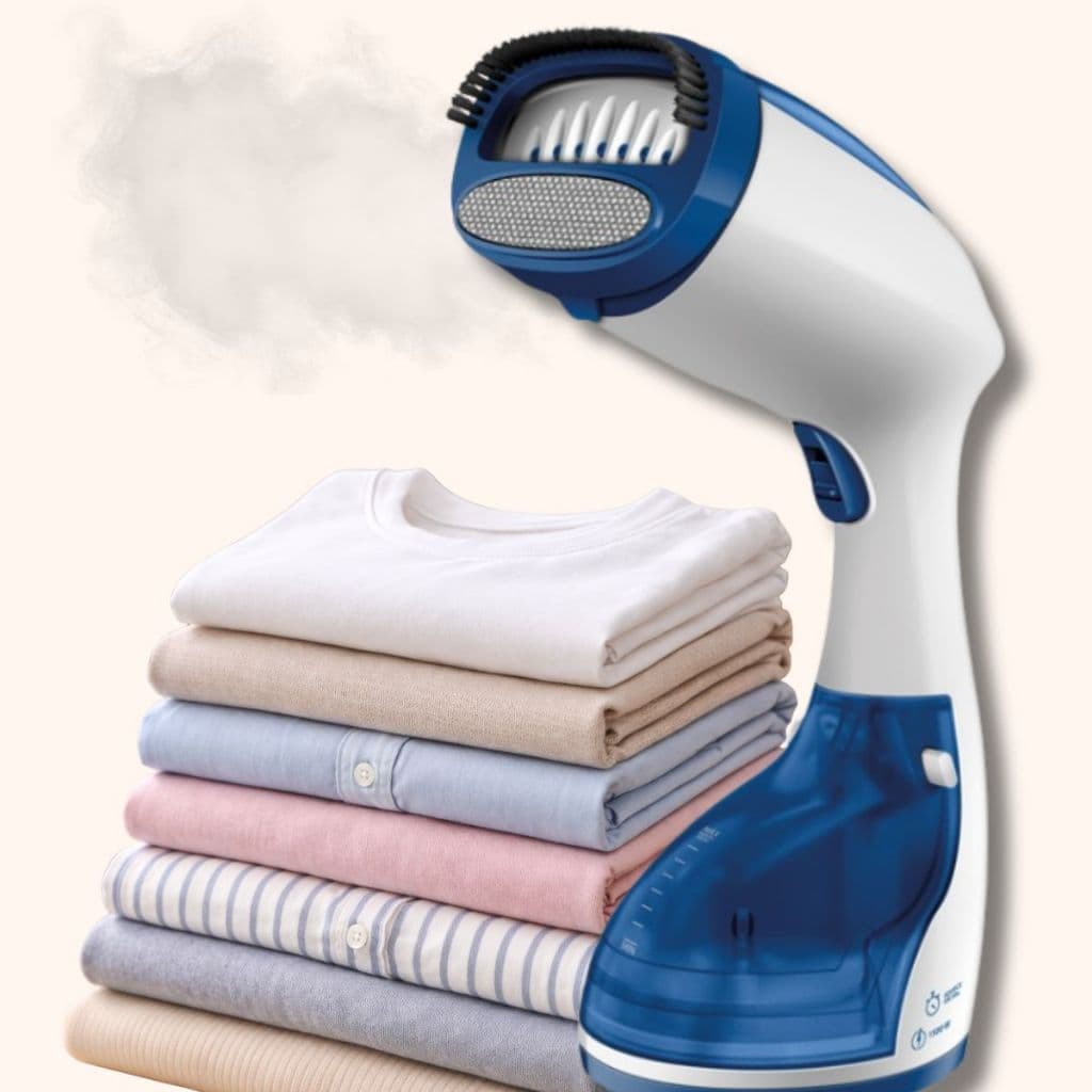 Passadeira a Vapor Portátil Desamassa Roupas Estofados Aquecimento Rápido E Prático