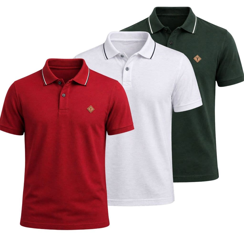 KIT COM 3 GOLA POLO MASCULINA ALGODÃO ESTILOSA CONFORTAVEL BÁSICA CAMISETA VÁRIAS CORES CAMISA HOMEM
