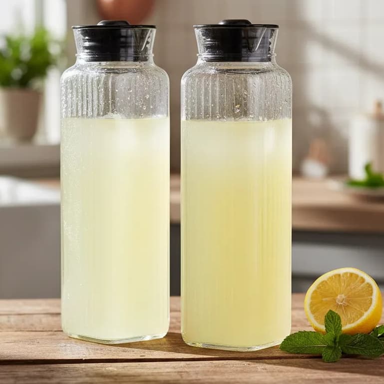 Kit 2 Jarras De Suco Garrafa Geladeira Água Resistente 1,5 Litro Com Tampa Higiênica Premium Cores
