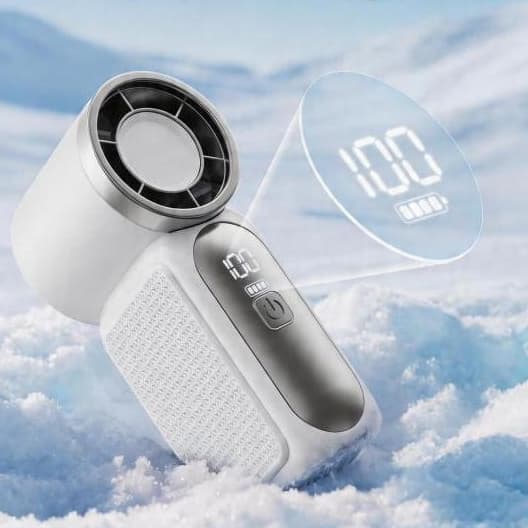 Ventilador Mini Recarregável, Versátil e Confortável para Ambientes