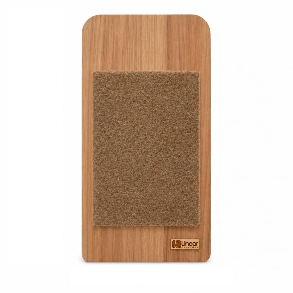Arranhador de Gato Parede Compacto Vertical MDF Moderno Estilo Luxo