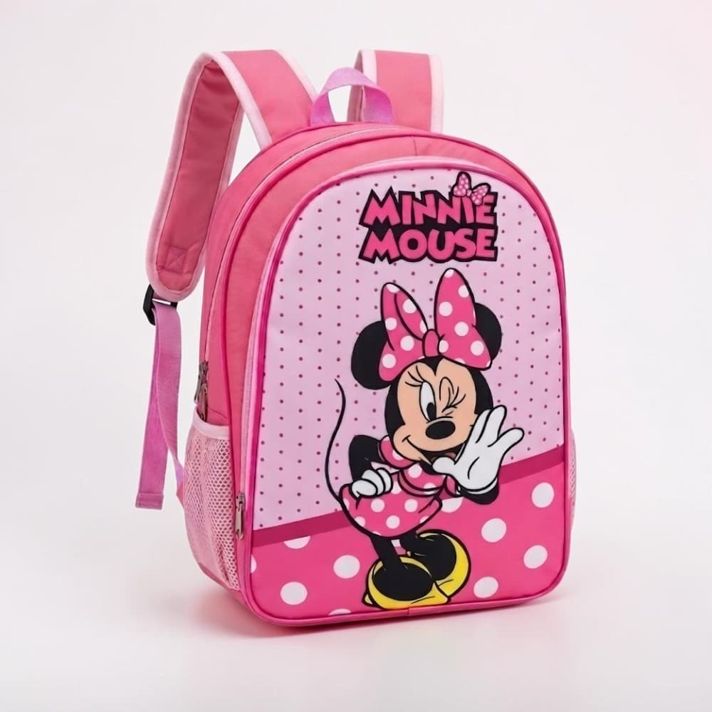 Mochila Infantil Feminina Escolar Minnie | Reforçada para Escola ou Passeio