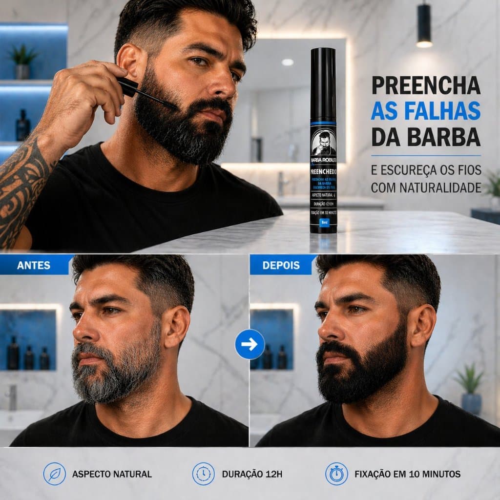 Escurecedor Preenchedor Barba Robusta Original