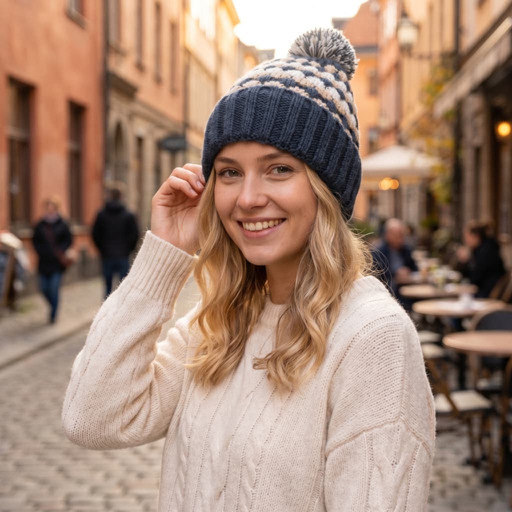 Gorro Touca Adulto Feminina Menina Tricotado Inverno Quente Fashion FMZ5241