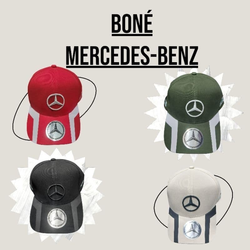 Kits 10 Bonés Bombeta Chapéu Bune Bombeta Mercedes-Benz