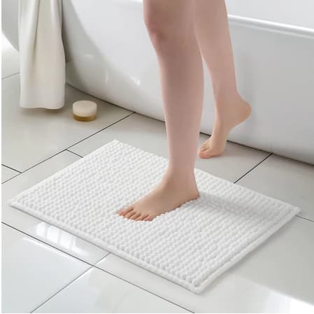 Tapete bolinha de Banheiro 40x60 Antiderrapante Microfibra