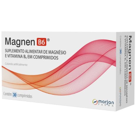 Magnen B6 com 30 Comprimidos – Suplemento com Magnésio + Vitamina B6 | Força e Imunidade