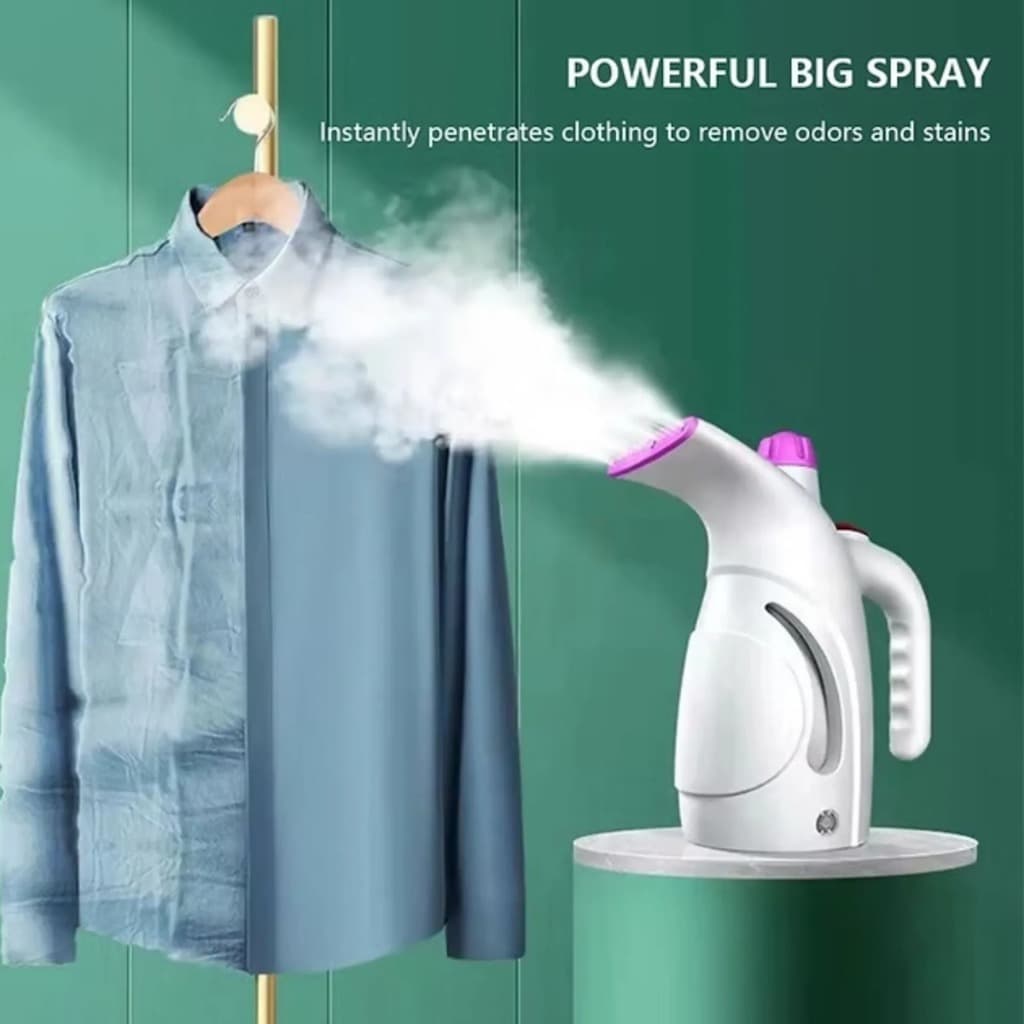 Passadeira a Vapor Portátil Tira Amasso Rápido Roupa