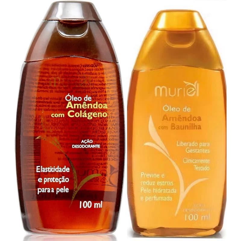 Kit Óleos Muriel Colágeno + Baunilha 100ml 2 Unidades