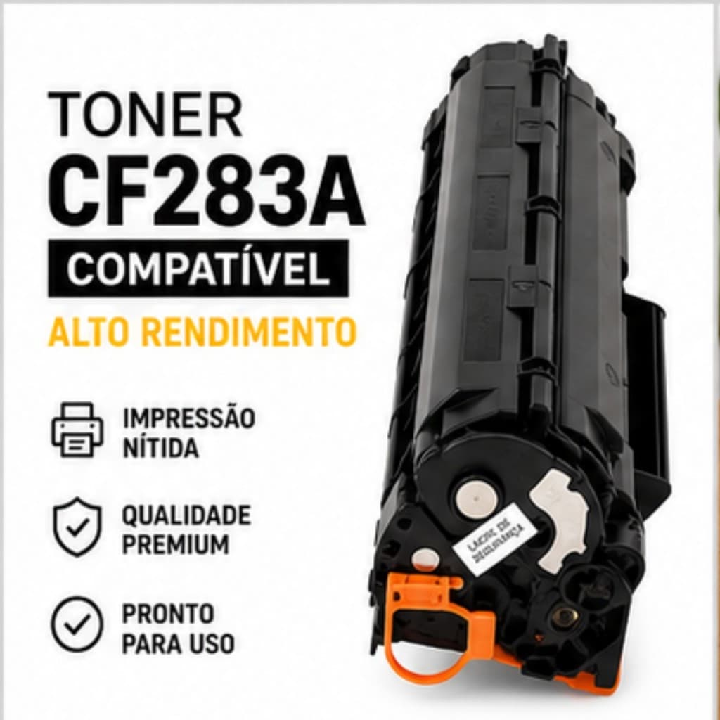 Cartucho De Toner Compativel Cf283a 283a 83a Para Impressoras M125 M127 M201 M225 Laserjet Pro Preto.