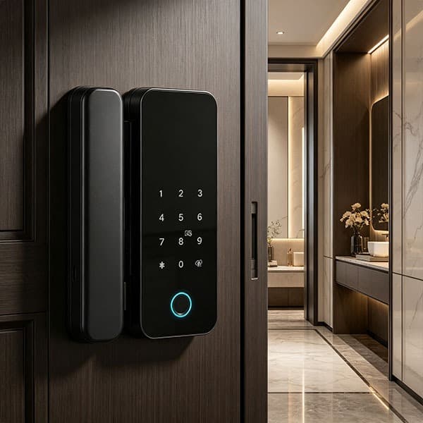 Fechadura De Porta Inteligente WiFi Resistente a Água Eletrônica De Impressão Digital