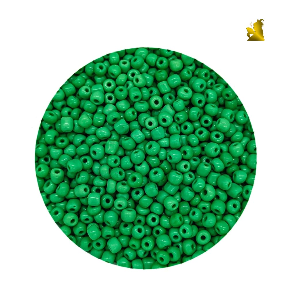 Miçanga Verde Pacote 100g de Missanguinha Miçanguinha de Vidro Conta Para Guia