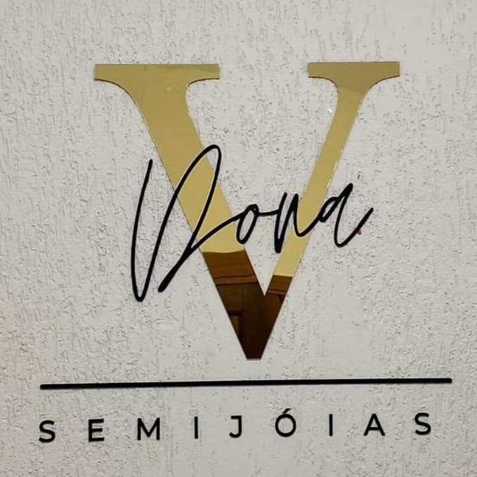 Logo em Acrílico Espelhado 2mm –  Dourado, Rose ou Prata Espelhado
