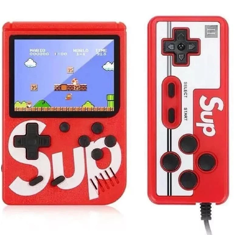 400 Jogos Em 1 Mini Video Game Portátil Sup C/ 400 jogos + 1 Controle para 2 jogadores Console SU Store