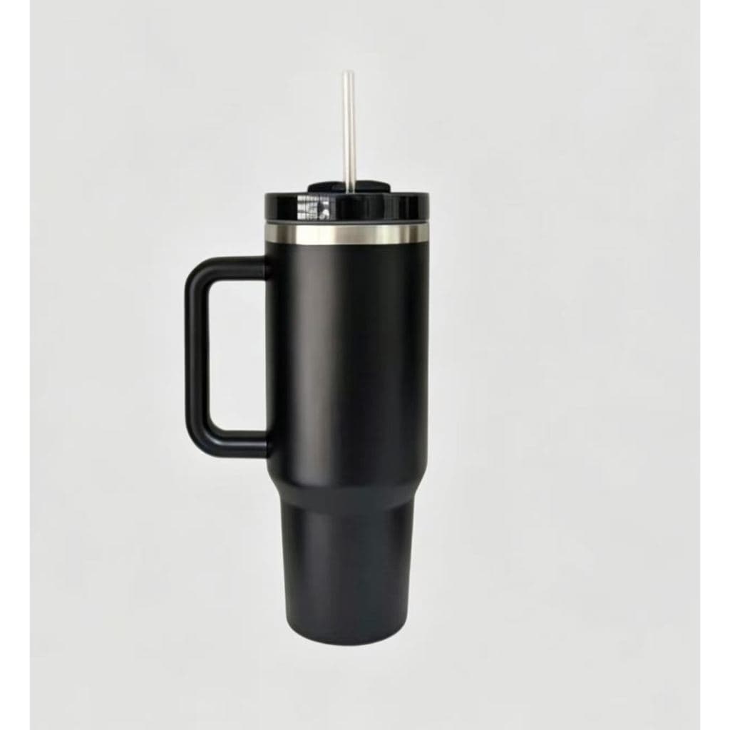 Copo Térmico Inox Portátil 1200mlcom Tampa e Canudo Garrafa Térmica Inoxidável