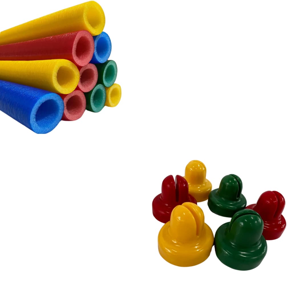 kit 6 Isotubo e 6 Ponteiras Para Cama Elastiva/ Pula Pula