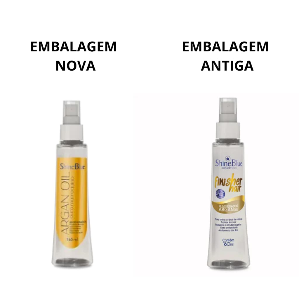 Finalizador Shine Blue Finisher Hair Regenerador Capilar De Argan 150ml