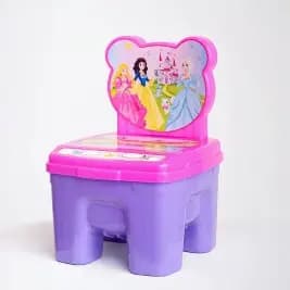 Cadeirinha Infantil Plástico Princesas/ Dinossauro Tampa Abre Fecha GGB ref.262F e ref.262D
