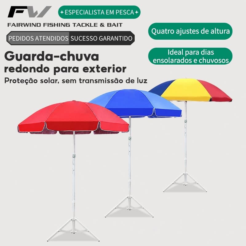 FW Pesca Guarda-sol Gigante 2m Reforçado Resistente Pesca Grande Com Proteção UV