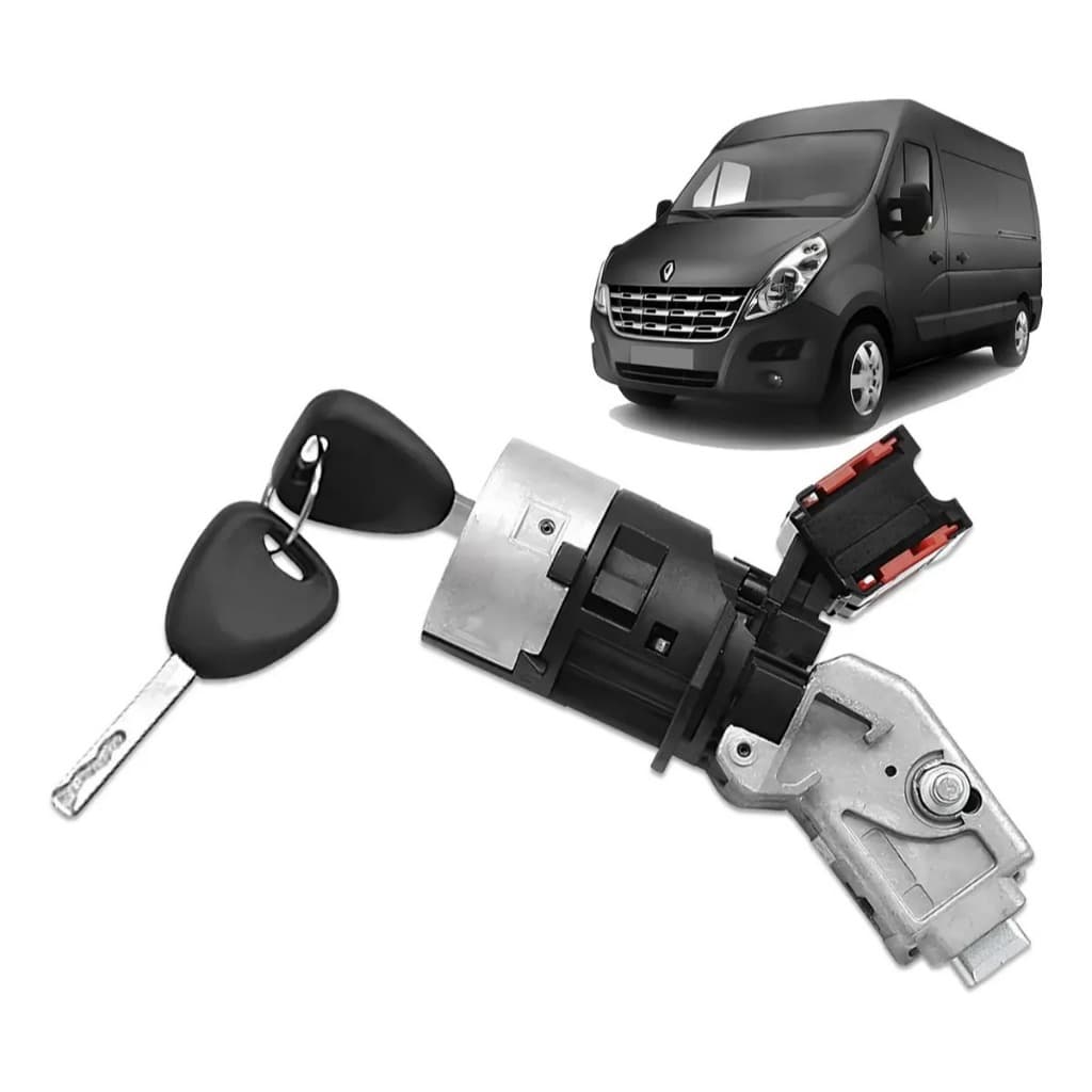 Trava Coluna Direção Renault Master 2013 a 2024 Com Parte Elétrica e Chaves