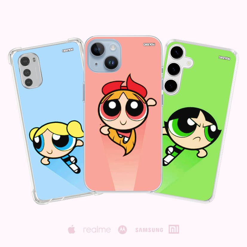 Kit 3 Capinhas Celular Meninas Super Poderosas Personalizada Alta Qualidade.