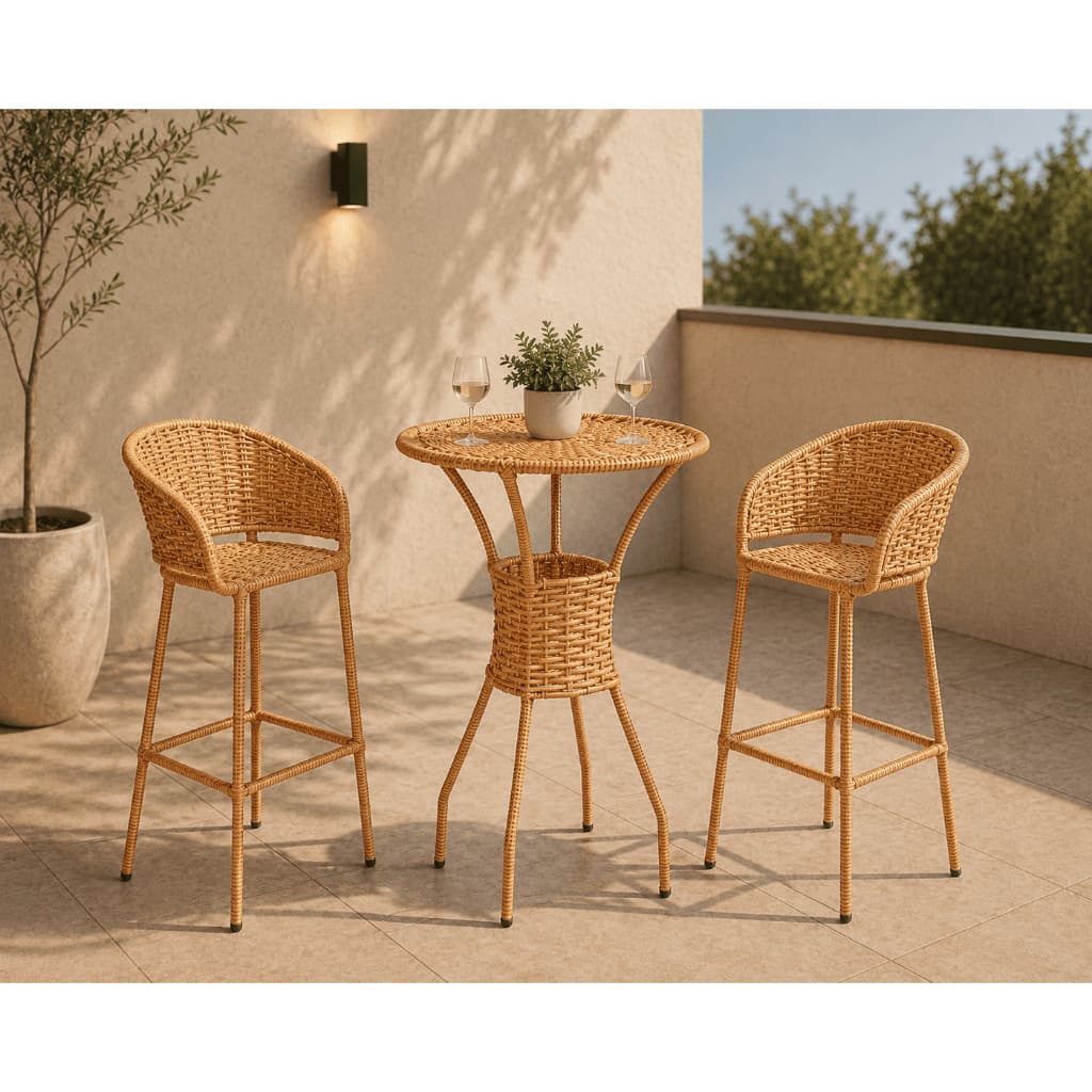 Mesa Bistrô Turim De Junco Alta Elegante Ideal Para Decoração Casa Bar