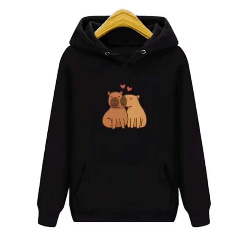 Moletom Blusa De Frio Plus Size Unissex Capivara Modelo Novo Em Algodão