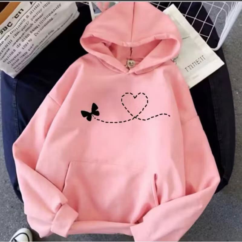 Moletom Canguru Adulto Feminino Estampado Alta Qualidade Blusa de Frio Com Bolsos Agasalho Inverno