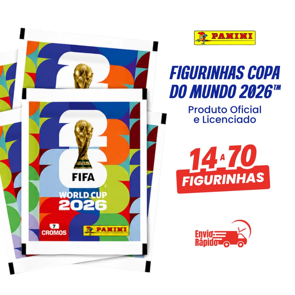 Figurinhas Copa do Mundo 2026 Kit 2 a 10 Pacotes Figurinhas Stickers Oficiais Panini Envio na hora