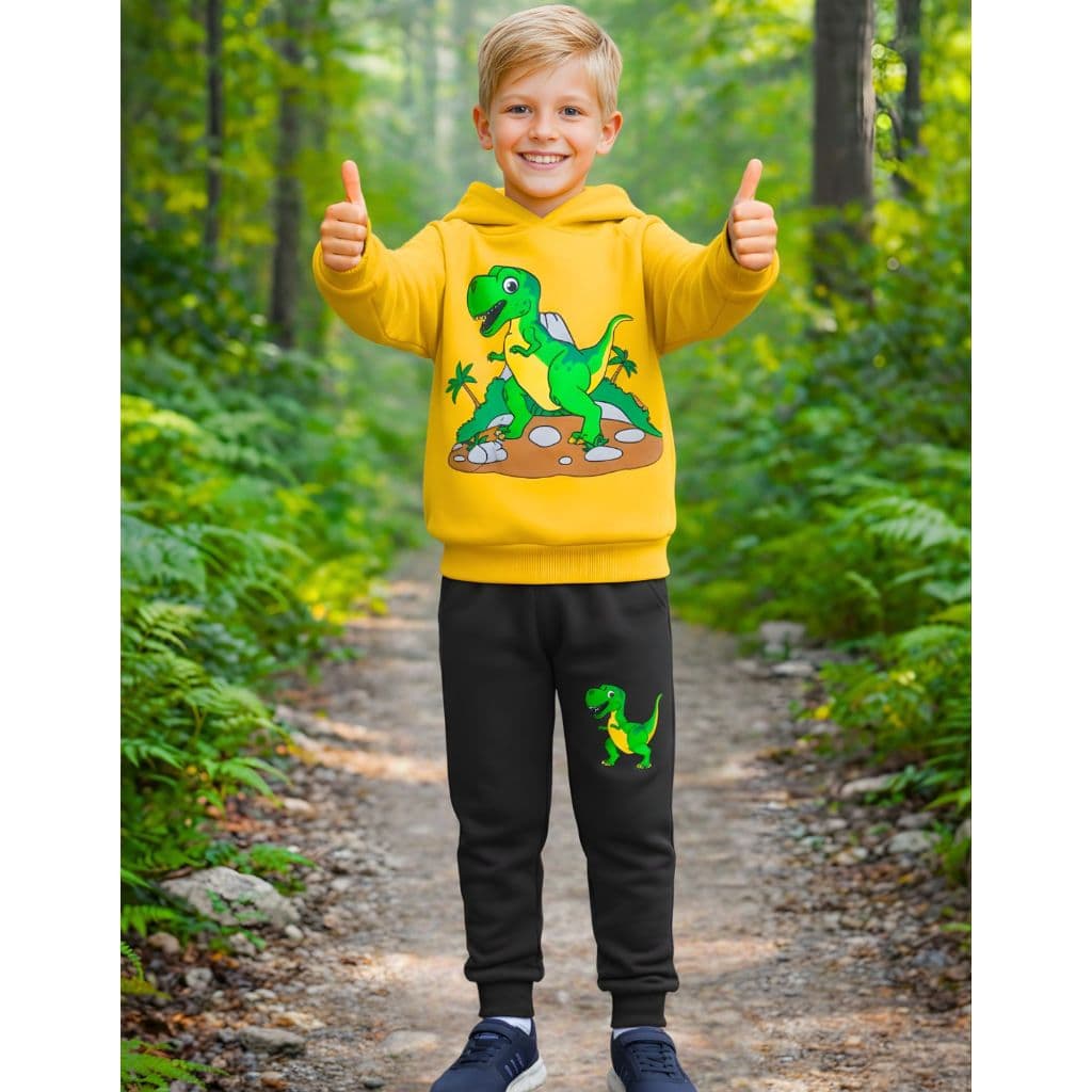 Conjunto infantil moletom algodão flanelado forrado com capuz