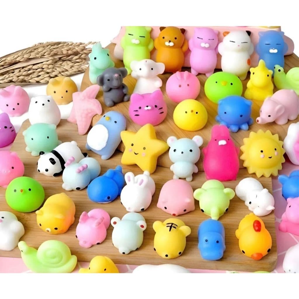 25 Squishy Mochi Bichinho Macio De Apertar Squishie Antes Estresse