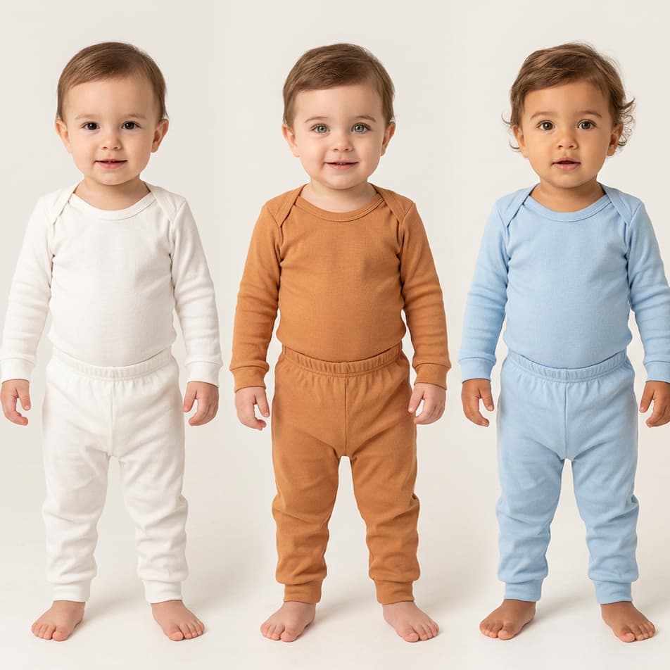 Kit 3 Conjunto Infantil Bebê Body e Calça Mijãozinho100% Algodão Menina Menino Unissex Básico Manga Longa Enxoval