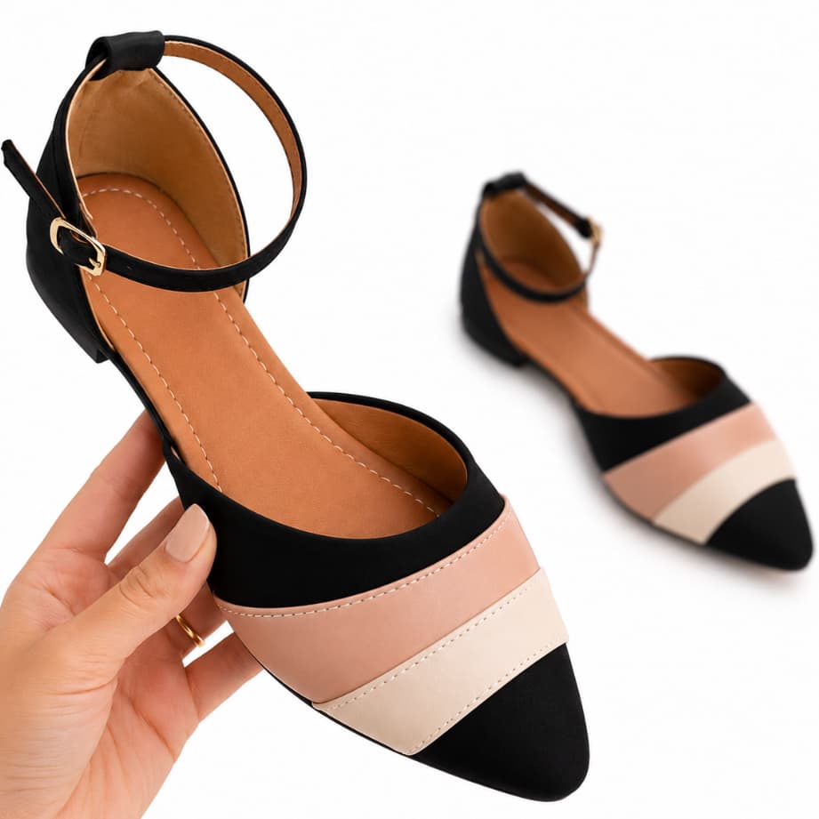 Sapato Feminino Salomé Bico Fino Confortável Casual Elegante Moderna