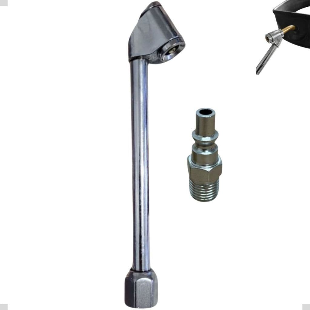 Bico Duplo Prof. Reto Encher Pneu Carro Moto Caminhão 15cm