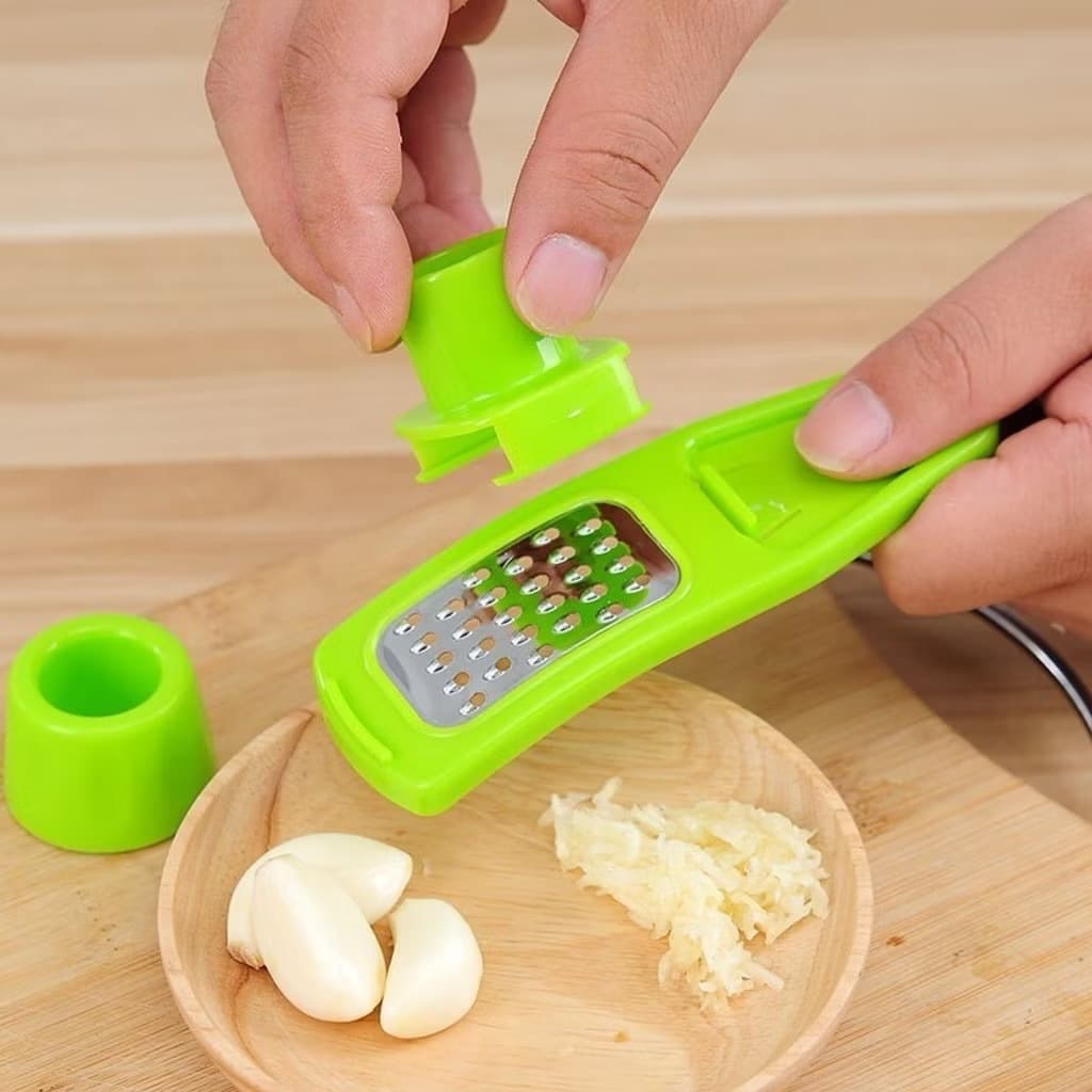 Multifuncional em Ralador Aço Inoxidável para Cortar/Ralar Alho / Utensílios de Cozinha