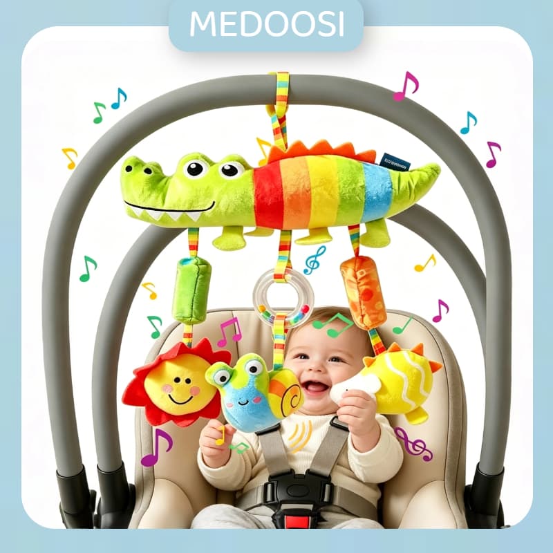 Brinquedo/Baby/Newborn Mobile Spiral Centipede/ARCO-IRIS Owl Crib Toy Comfort Stroller With Rattle/ARCO-IRIS Owl Strolle