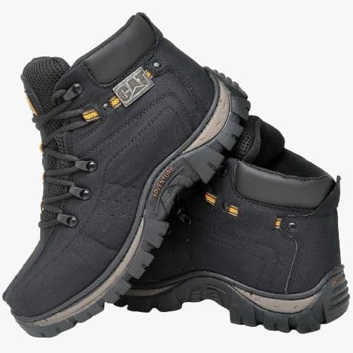 Bota Masculina Coturno Unissex Adventure Bota Trabalho Lona Reforçada Sola Borracha