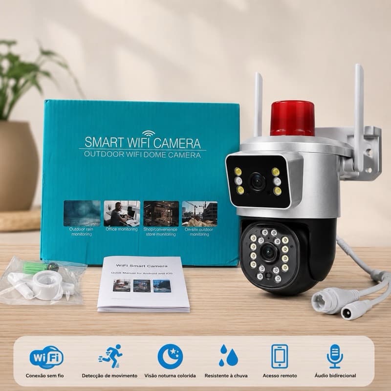 CÂMERA DE SEGURANÇA WIFI INTELIGENTE FULL HD