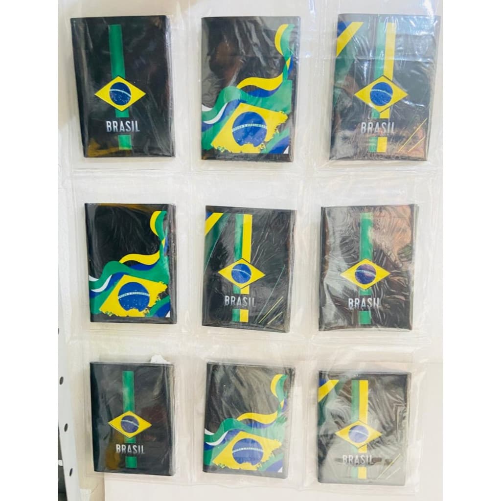 Kit 9 porta documentos + expositor - Brasil