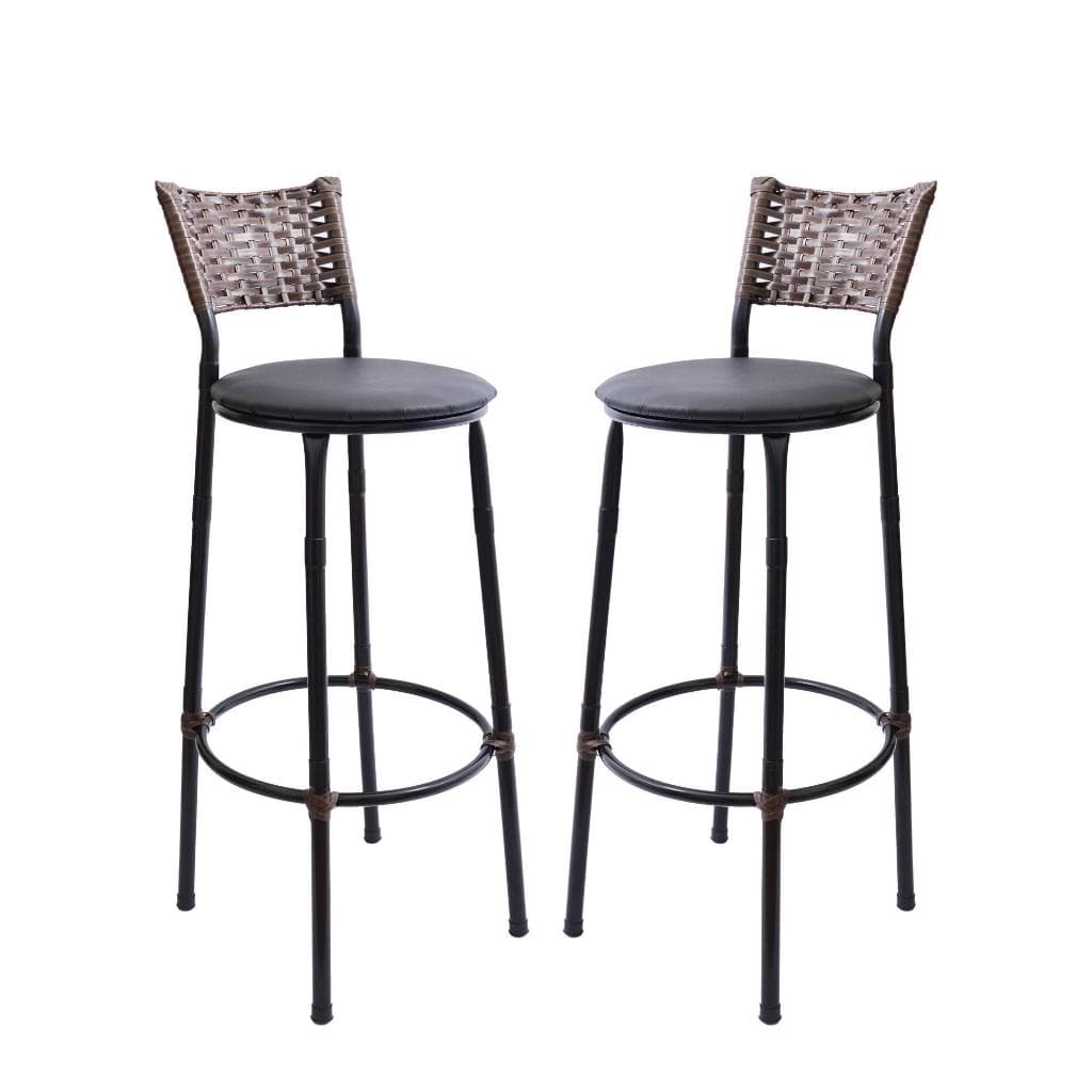 Kit 2 Banquetas Alta Resistente Juncada Para Áreas De Lazer Gourmet Cozinhas Bares Restaurantes