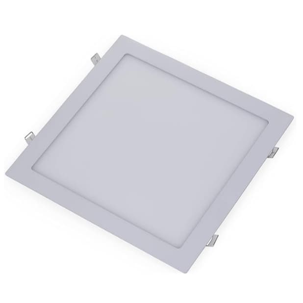 Painel Plafon Embutir Slim LED Quadrado 18W 6000K Branco Frio Neutro Quente Slim 22x22 Bivolt