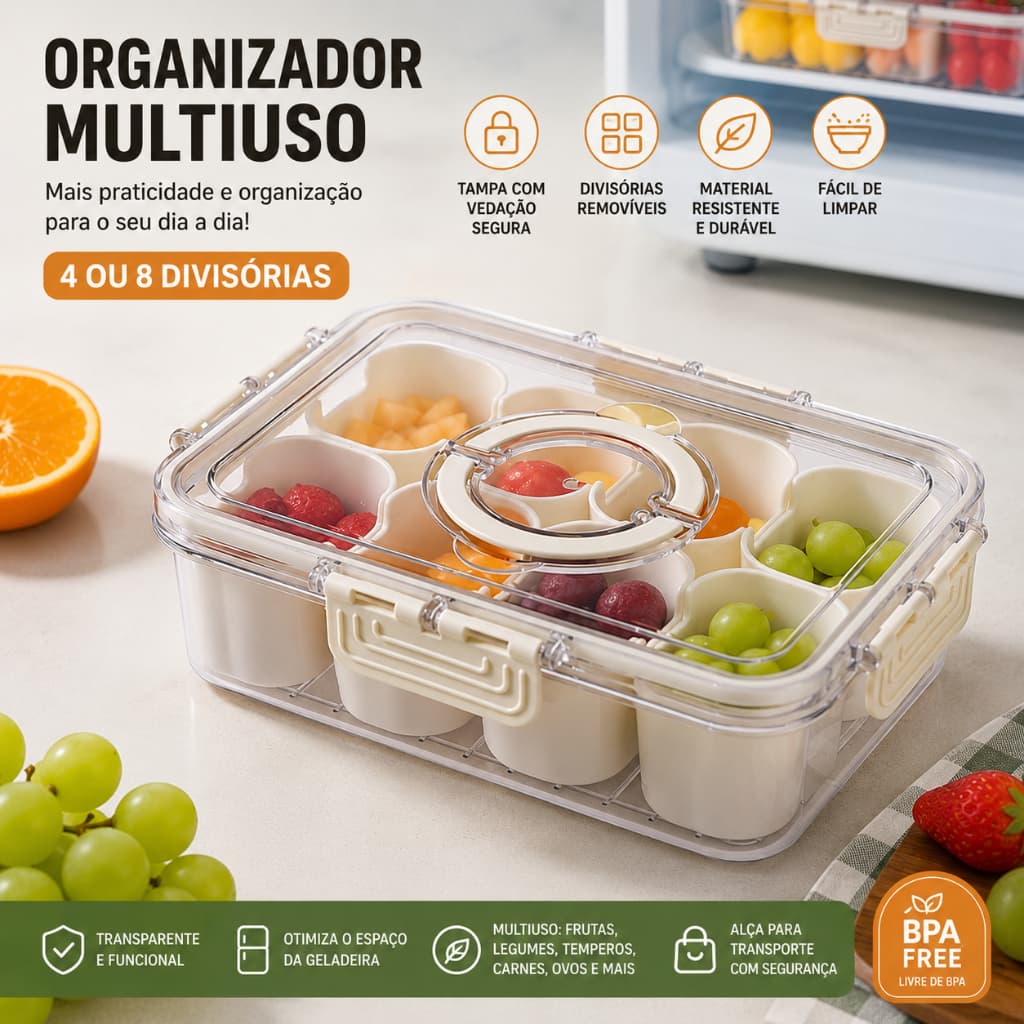 Caixa geladeira selada para armazenamento de alimentos 8 categorias Ecológico Multiuso grande capa Recepção temperaduras