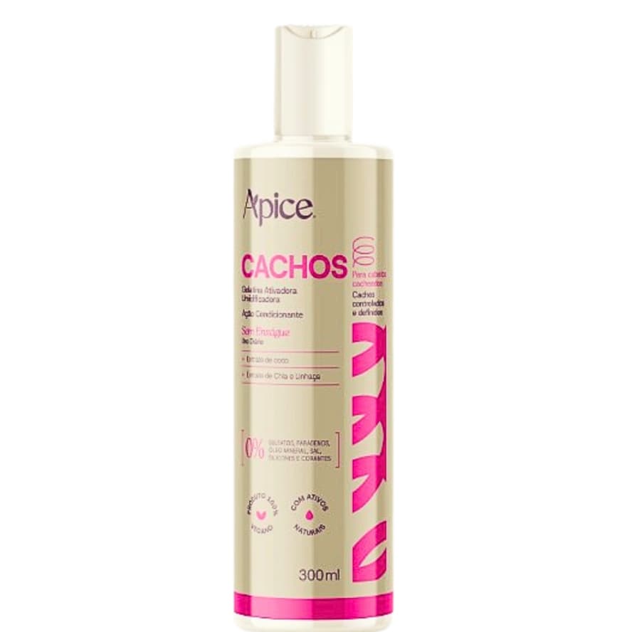 Apse Gelatina Ativadora Finalizadora Apse Cachos 300ml